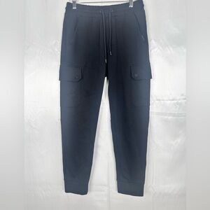 H&M Slim Fit Scuba Joggers Black Size Small 5 Pocket Drawstring Waist‎
